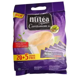 پودر شیر چای علی تی با اسانس هل 25 ساشه 25 گرمی – کارتن 20 عددی